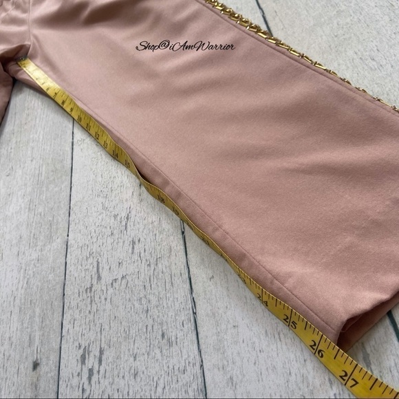 J.Crew Collection blush rose beaded tuxedo stripe pull-on wool pants - Picture 10 of 12